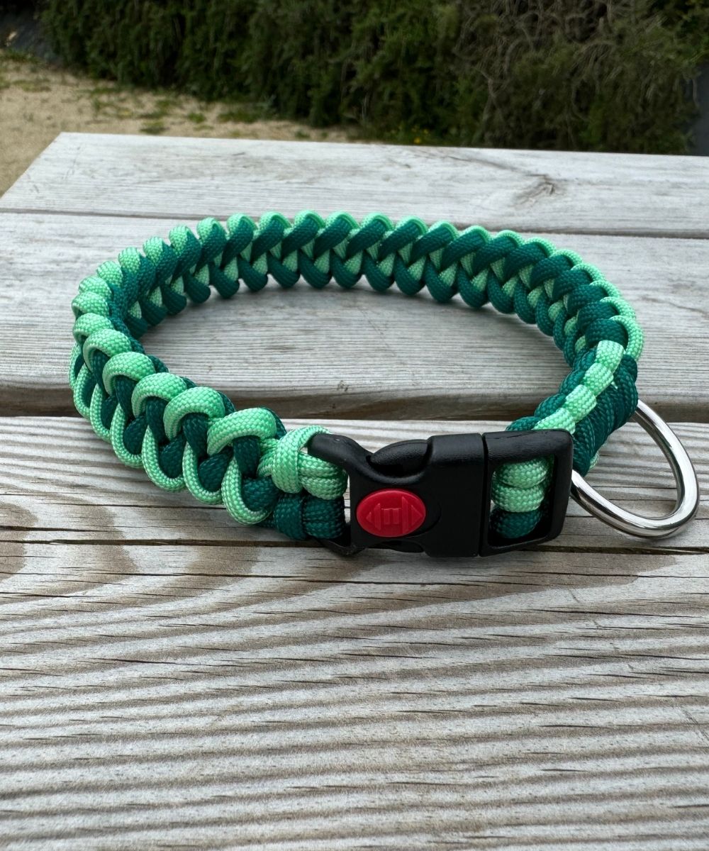 Dark mint - Colliers paracorde chien - sharkJaw