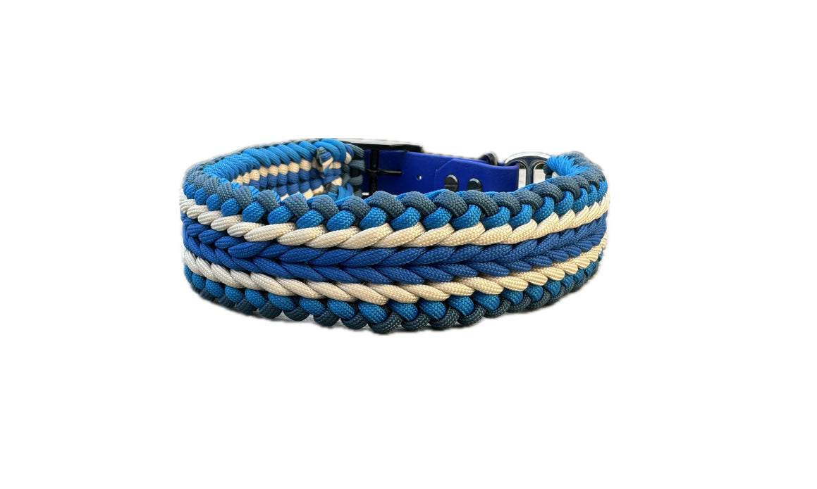 Blue lagoon - Dog paracord collars - SharkJaw